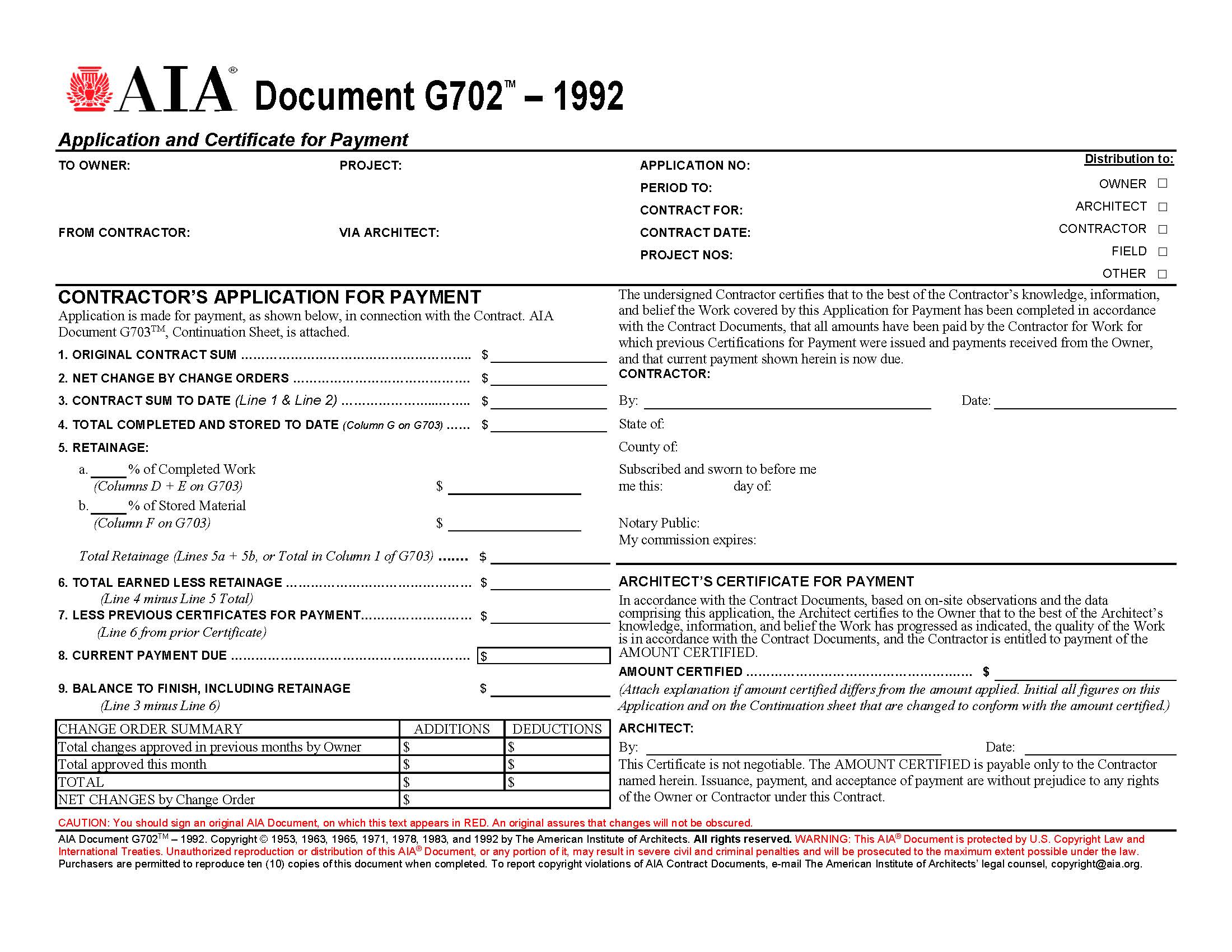 Aia Contracts Documents Forms Info Links And A Warning