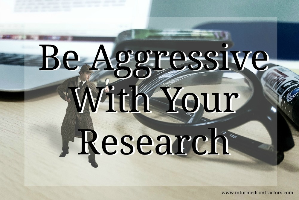 Image be aggressive with your research