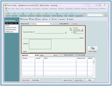 QuickBooks 2013 Image 1